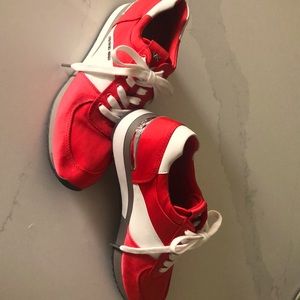 Michael Kors women’s red lace up tennis shoe